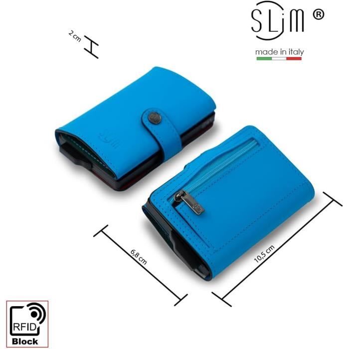 Porte-cartes Blindé SLim - Protection RFID Anti-fraude