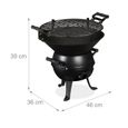 Barbecue tonneau en fonte de fer - 4052025306922-3