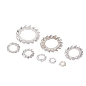 10 Rondelles De Blocage étoile Uxcell - 12x25mm - Métal Noir