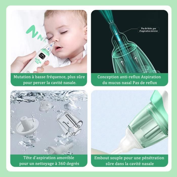 Generic aspirateur nasal avec tube ,mouche bébé pour soulager le rhume et  soigner le nez bouché à prix pas cher