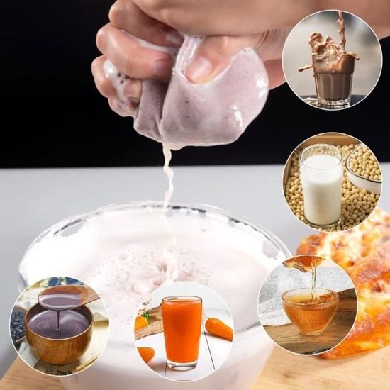 2 Pièces Sac A Lait Vegetal,30 X 30 C Etaine Alientaire En Nylon,Sac