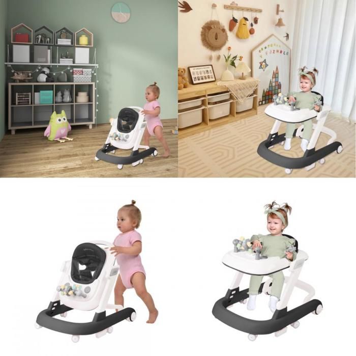 Chillafish Bunzi: Porteur bebe convertible en draisienne, trotteur évolutif 2 en 1 avec siège ajustable pour enfants de 1 à 3 ans, roues silencieuses pour jouer à l'intérieur et l'extérieur, bleu