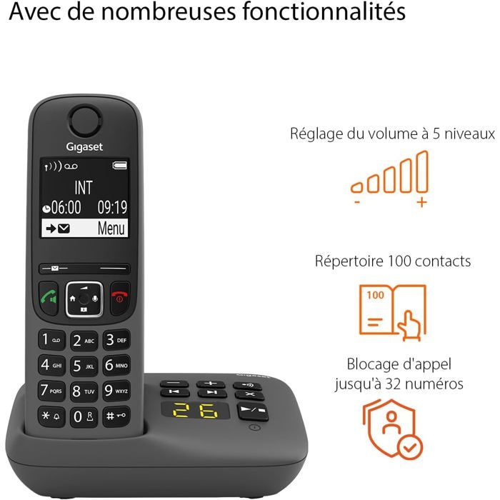 VTech XS1051 téléphone sans Fil à Deux combinés avec répondeur