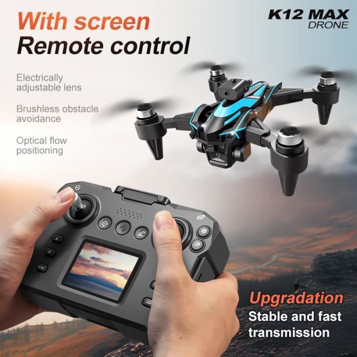 Drone Pliable BLEOSAN Avec Caméra 1080P - 3 Batteries + Télécommande Écran