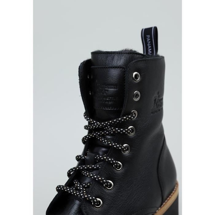 Bottine en cuir pour femme Panama Jack Padma 8434823546926 Noir