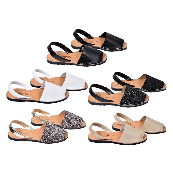 Sandales nu pieds cheap femme cuir