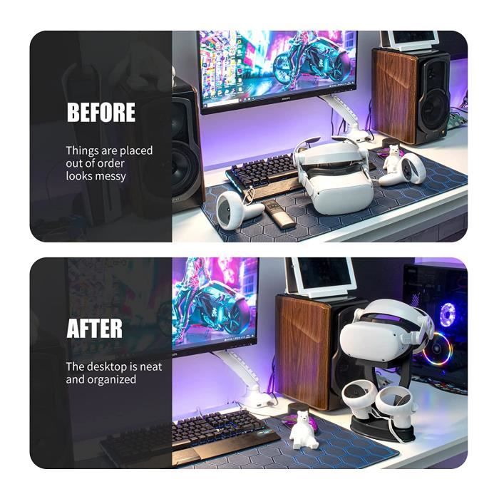 Support pour Oculus Quest 2 Support d affichage du casque compatible avec le casque Oculus Quest Quest 2 Rift Rift S Cdiscount Informatique