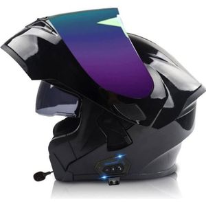Casque de moto intégral, doublure amovible évent réglable respirant