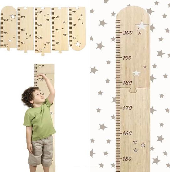 Dida - Mètre Mural pour Enfants en Bois avec Grand Arbre, Graphique de Croissance jusqu'à 150 cm, Mesureur de Taille Idéal pour la Chambre d'Enfant Dida - Mètre Mural pour Enfants en Bois avec Grand Arbre, Graphique de Croissance jusqu'à 150 cm, Mesureur de Taille Idéal pour la Chambre d'Enfant