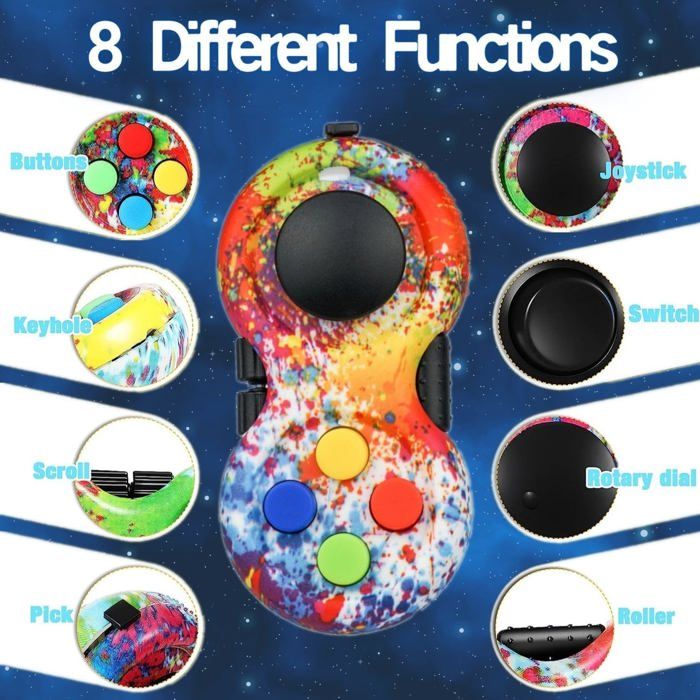Jouets Anti-Stress de Cube pour enfants, Anti-stress, Cube magique rotative, per
