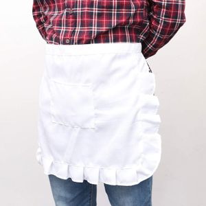 My Custom Style Tablier De Cuisine Blanc 66x91cm - 65% Polyester 35% Coton Avec Poche, Personnalisable