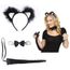 Docteur Anpva Chat Oreilles Et La Queue Avec Jeu De Chat Noeud Papillon Costume De Chat Pour Deguisements Accessoires Halloween Car Achat Vente Cravate Nœud Papillon Cdiscount