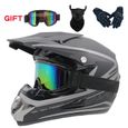 Envoyer 3 pièces cadeau casque de moto enfants casque tout-terrain vélo descente AM DH casque de cross capacete motocross casco -0