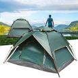 Tente pop - up imperméable à double couche tente automatique portable pour camping - Vvikizy - 3-4 adultes - 220x200x140cm-0