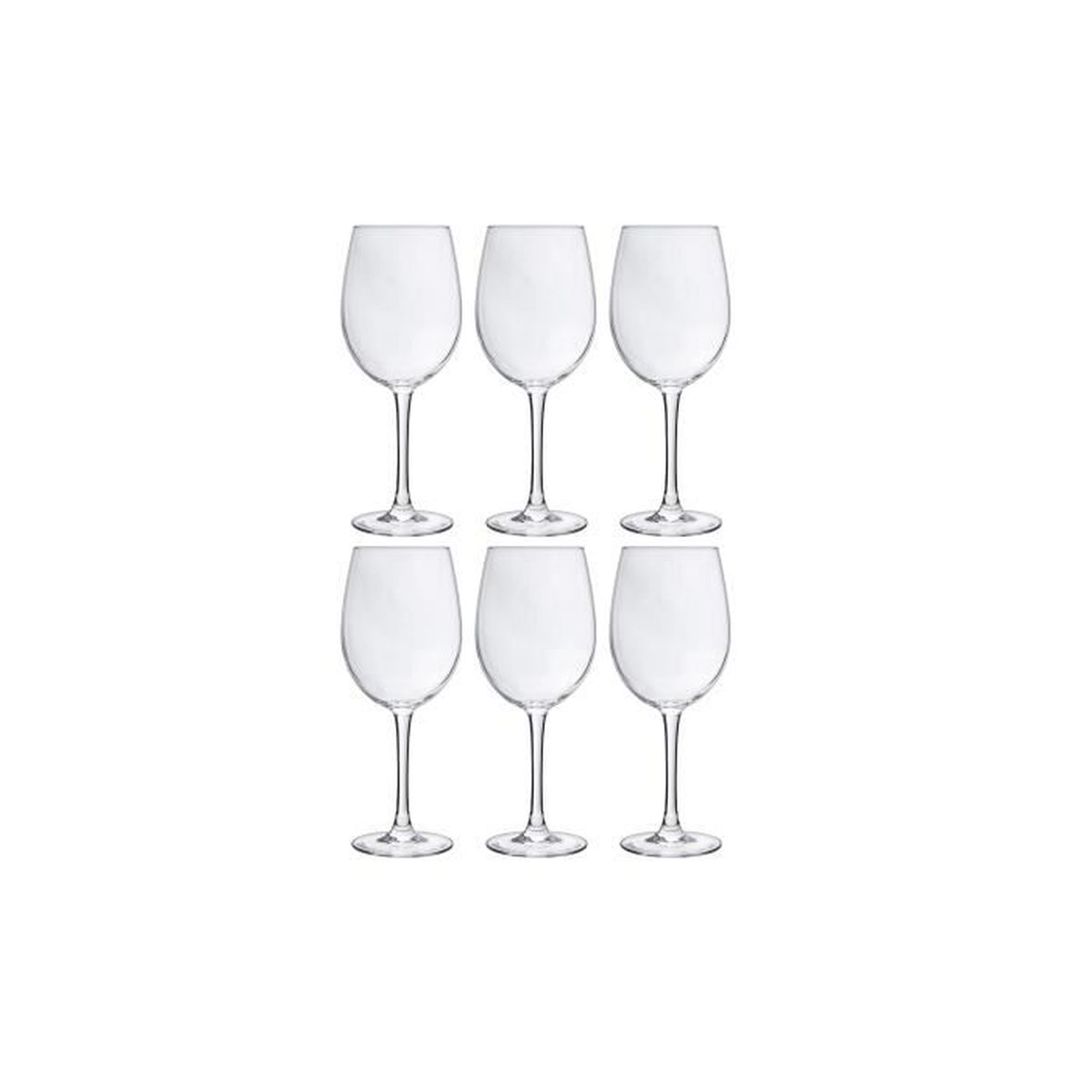Lot De 6 Verres À Eau loft 25cl Transparent à Prix