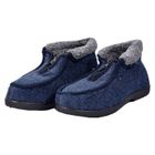 Charentaise Homme Montante Fourrée avec Fermeture Éclair - Ozabi - Modèle K88R6 - Couleur Marine