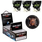 Pack 3000 feuilles à rouler courtes SENSKY regular + 3000 filtres jass 6 mm + un cendrier offert