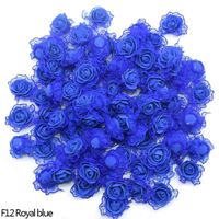 10Pieces - bleu royal - Têtes De Roses Artificielles En Mousse, 50 Pièces, 3.5cm, Fausses Fleurs, Pour Décora
