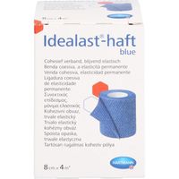 HARTMANN Idealast-haft color Binde 8 cm x 4 m blau, 1 pc Bandage