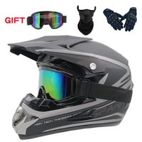 Envoyer 3 pièces cadeau casque de moto enfants casque tout-terrain vélo descente AM DH casque de cross capacete motocross casco 