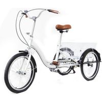 Tricycle pour personnes âgées de 20 "avec panier, haute qualité, utilisation sûre