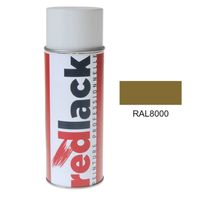 Redlack Peinture aérosol RAL 8000 Brillant multisupport