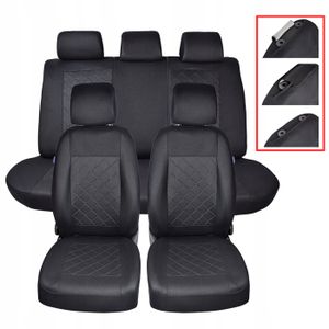 Housses De Siège Sur Mesure Adaptées Pour Dacia Jogger Van (2022-....) 7 Places - Housse Siege Voiture - Couverture Siege - Noir Noir | Magasin Internet MOSSA