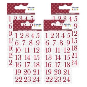 Stickers chiffres pour calendrier de l avent - Cdiscount