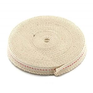 1// 2 Pouces M/èche de Lampe /à Huile Plate en Coton M/èche de Lanternes /à lHuile Rouleau de 6 Pieds avec 4 mm par 5 Pieds Remplacement de Coton Tress/é Rond Br/ûleur /à M/èche