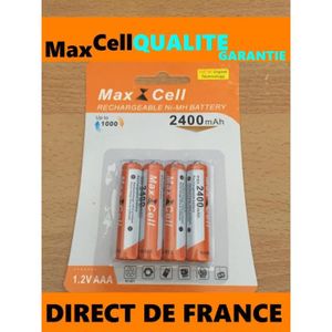 PILES 4 Piles AAA 2400mAh Rechargeable Mignon LR6 1.2V N
