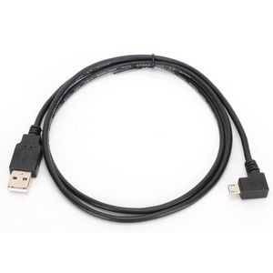 CÂBLE INFORMATIQUE Câble micro USB vers USB durable noir universel, câble micro USB vers USB à angle droit, appareils GPS de la série Tomtom GO