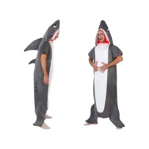 DÉGUISEMENT - PANOPLIE Déguisement de Requin - ATOSA - Adulte - Gris - Costume d'animal - Cinéma - Bouche et ailerons