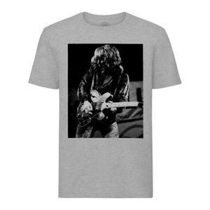 T-SHIRT T-shirt Homme Col Rond Gris Ten Years After Photo de Stars Célébrités Groupe de Musique 2