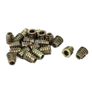 sourcing map 20pc M8x22mm zingu/é vis /à t/ête frais/ée /écrou entra/înement pour bois