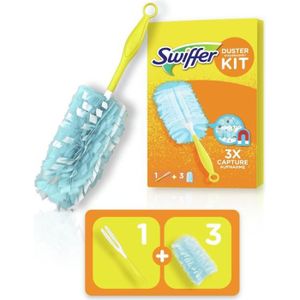 Swiffer Kit de démarrage comprenant 1 serpillère + 8 chiffons secs pour le  sol, absorbe 3 fois plus de poussière et de poils[568] - Cdiscount Maison