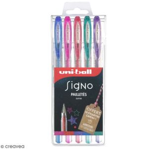 Lot de 3 Uni-Ball Signo UM-153/ Bleu Noir Gel Stylo /à encre gel Impact Broad coloriage /écriture Stylo /à bille Pointe 1,00/ mm