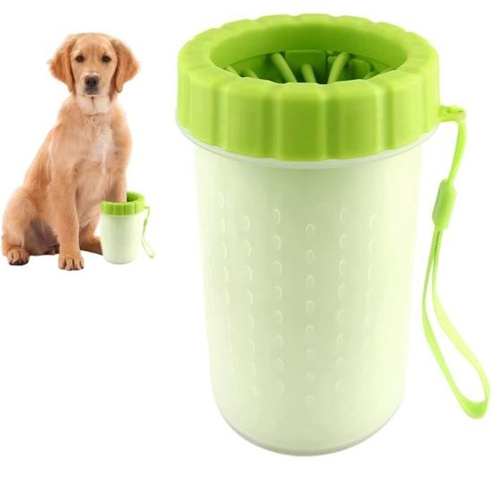 Nettoyeur De Pattes Pour Chien En Silicone - Avec 3 Serviettes - Portable, Doux - Code S, Bleu - 5