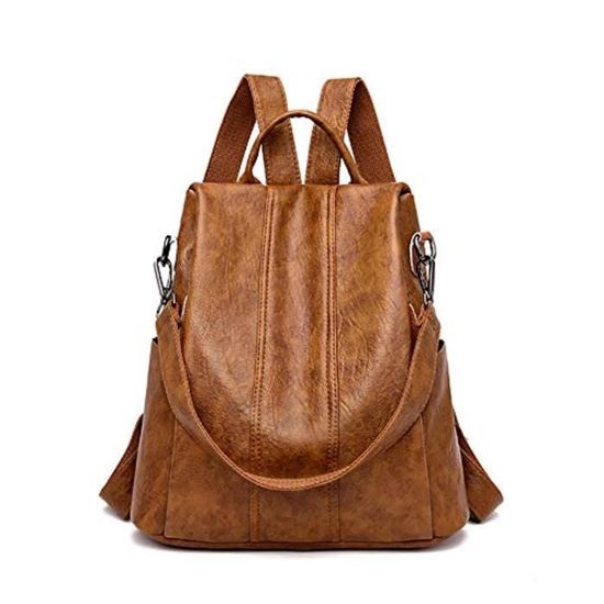 Sac De Vol En Cuir Marron 10,5 X 9,5 – Marque Lorenz (neuf)