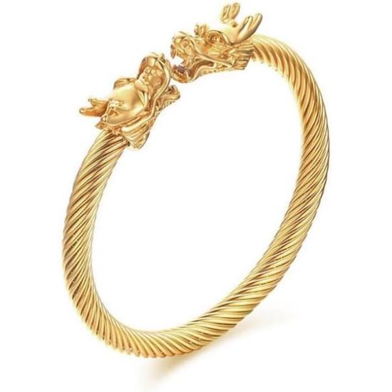 Essentials | Bracelet torsadé doré 4 mm | En stock! | Lucleon
