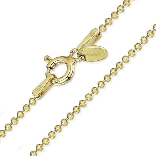 Collier Chaîne Argent 925 Maille Figaro Plaqué Or Jaune 18 Carats - Largeur 1.5 Mm, Longueur Au Choix, Fabriqué En Italie