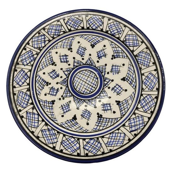 Appâtissier Décoré Céramique Terre cuite Tunisienne Marocaine 2611201209