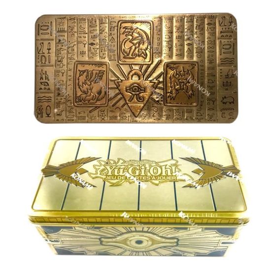 YU-GI-OH! Boîte Des Dieux Du Pharaon 2022 - Tin Box Avec Cartes Prismatic Secret Rare