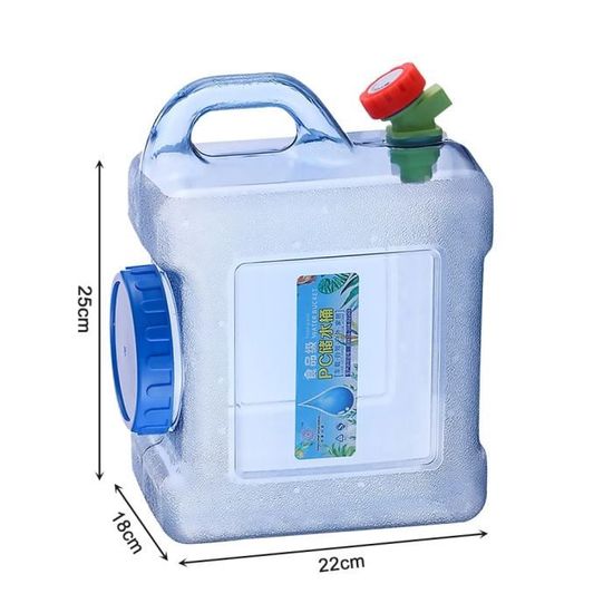 Réservoir Eau Pliable Récipient Eau Pliable Camping 5L - Robinet Intégré - Sans BPA - Portable - Pour Randonnée Et Extérieur Récipient Eau Avec Robinet