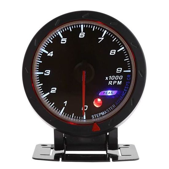 9000 RPM Tachymètre, Keenso Compte-tours Compteur LED Tachymètre Km/h Universel 12V Avec Rétroéclairage LED Pour Auto