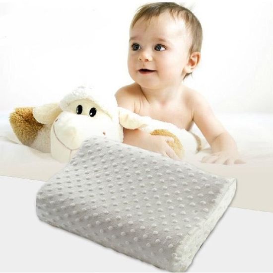 Oreiller enfant avec taie d'oreiller en coton - kussen adapté de 3 à 10 ans  - taille | bol