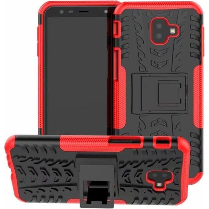Coque Samsung Galaxy J6 Plus - Double Couche Protection avec Support Housse Etui Samsung Galaxy J6 Plus (6.0\