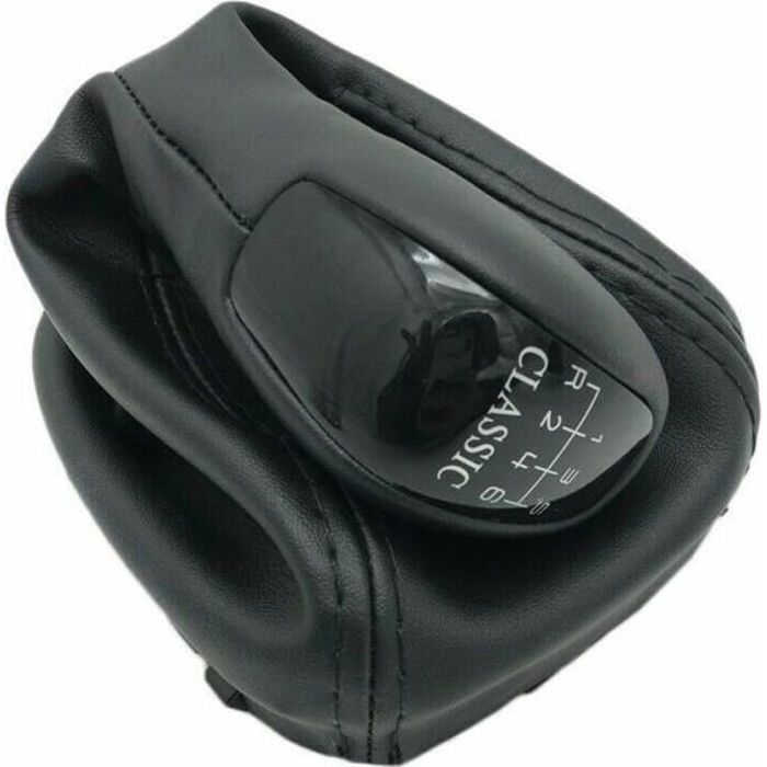 Pommeau Levier 6 Vitesse Soufflet Cadre Noir Pour Mercedes Classe C W203 S203