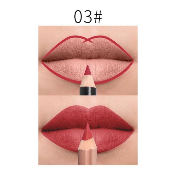 rouge à lèvres Ensemble de cosmétiques mat de longue durée de rouge à lèvres imperméable brillant à lèvres mat JCH90513684C_Ion