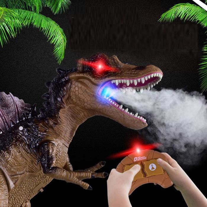 Télécommande marche jouet dinosaure feu respiration jet d'eau cadeau de Noël - nishuiba 2434