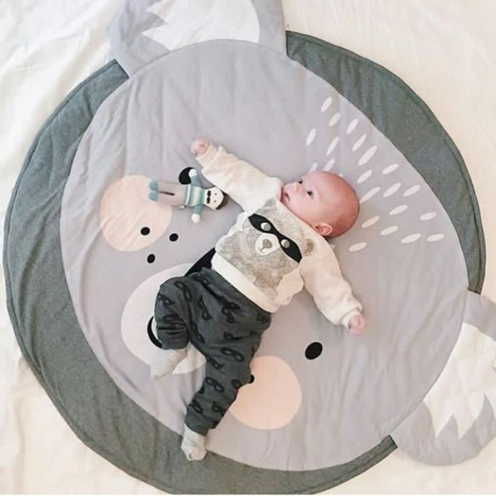 Tapis d'éveil,Tapis de jeu rond infantile ramper couverture bébé jeu Pad coton dessin animé tapis de jeu enfants - Type koala-90CM